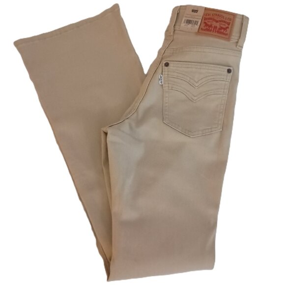 Levi’s 726 High Rise Flare Jeans Tan Size 26x32 NWT - Picture 2 of 16